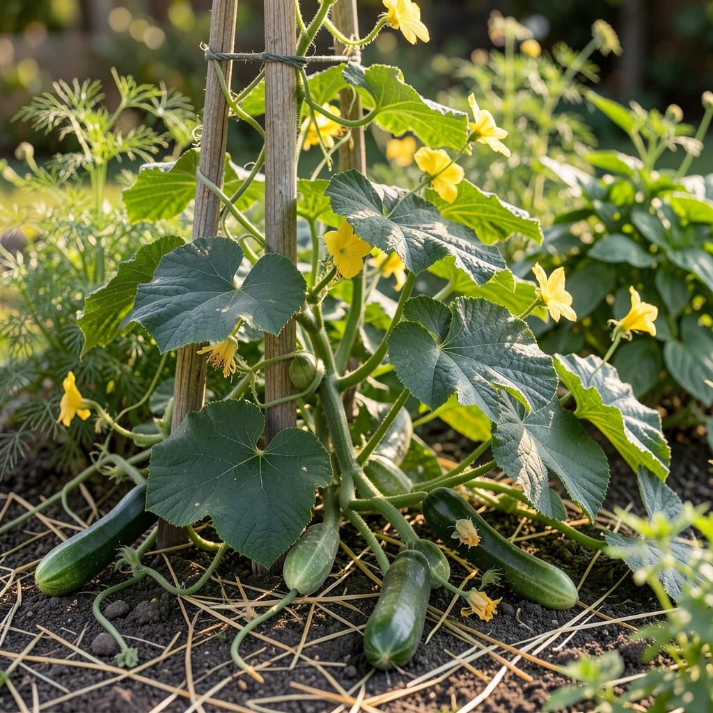 How Tall Cucumber Plants Grow: Vining vs Bush Types & Space-Saving Hacks